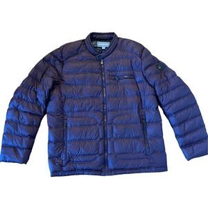 Michael Kors burgundy down fill puffer jacket size large